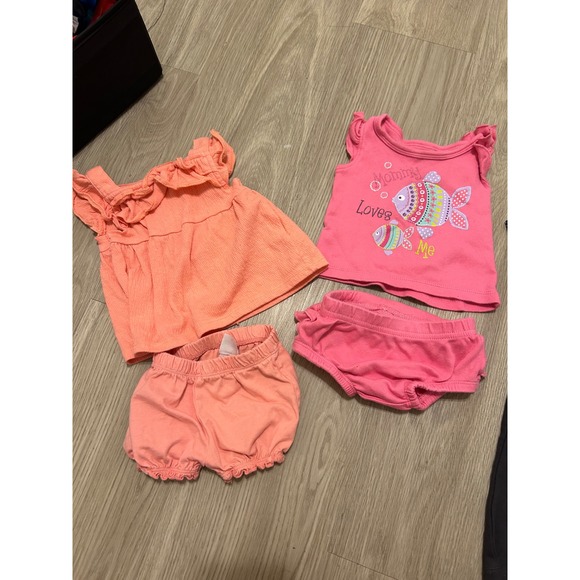 Mixed Baby Girls 3M Bodysuits Rompers Sleepers‎ Outfits Spring Lot - Picture 13 of 16